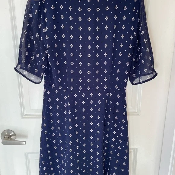 Wilfred | Button-Front | Short-Sleeve | A-line dress | classic Navy/Magnolia - Picture 5 of 8